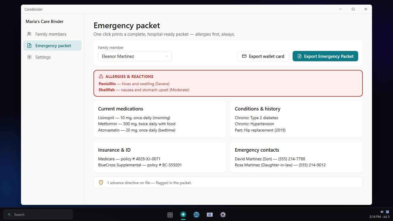 CareBinder - Family Health Records screenshot