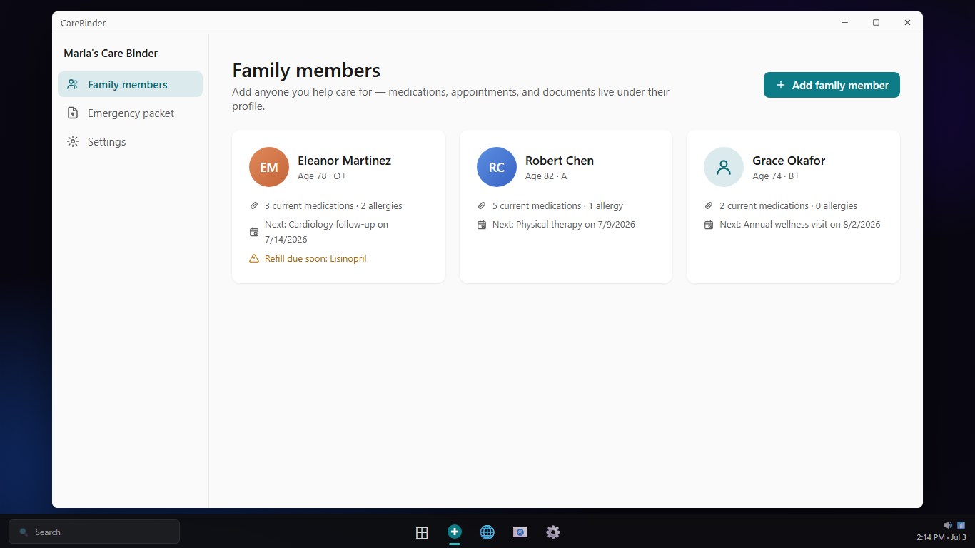 CareBinder - Family Health Records screenshot 2