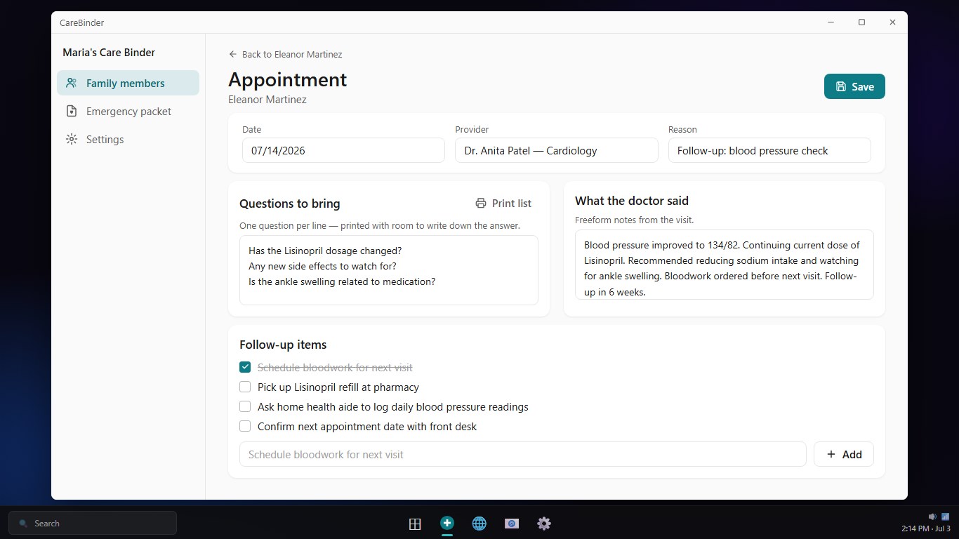 CareBinder - Family Health Records screenshot 4