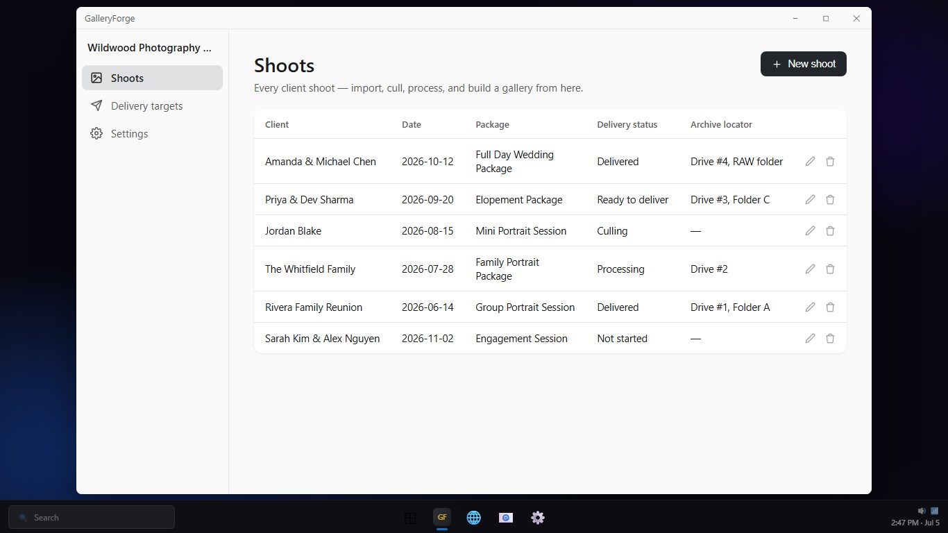 GalleryForge - Client Gallery Builder screenshot 4