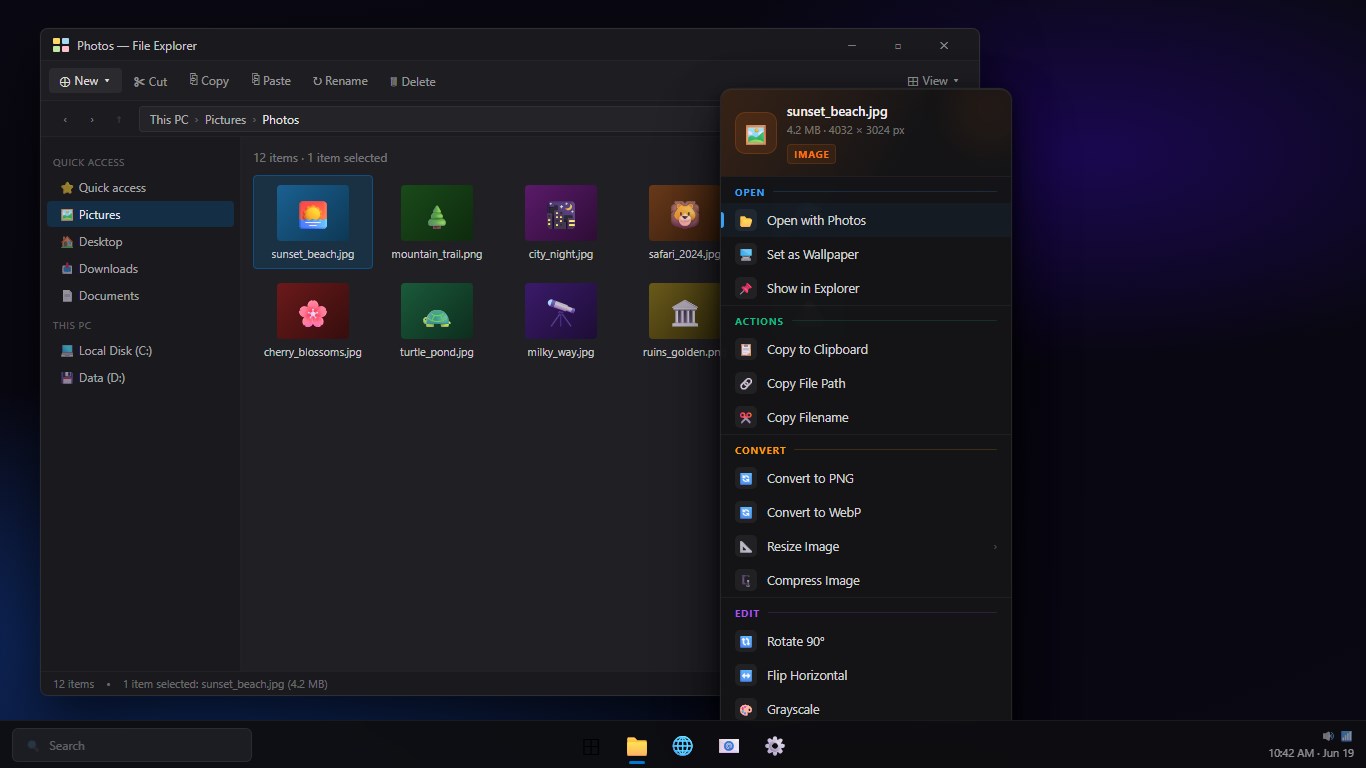 RightX - Smart Right-Click Menu screenshot